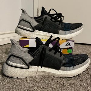 Men’s Size14 Adidas UltraBoost Black/Grey/Blue/Wht